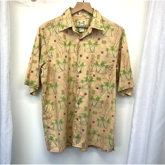 Reyn Spooner Regency Cotton Lawn Men's Button Down Hawaiian Shirt Size MED - Picture 1 of 5